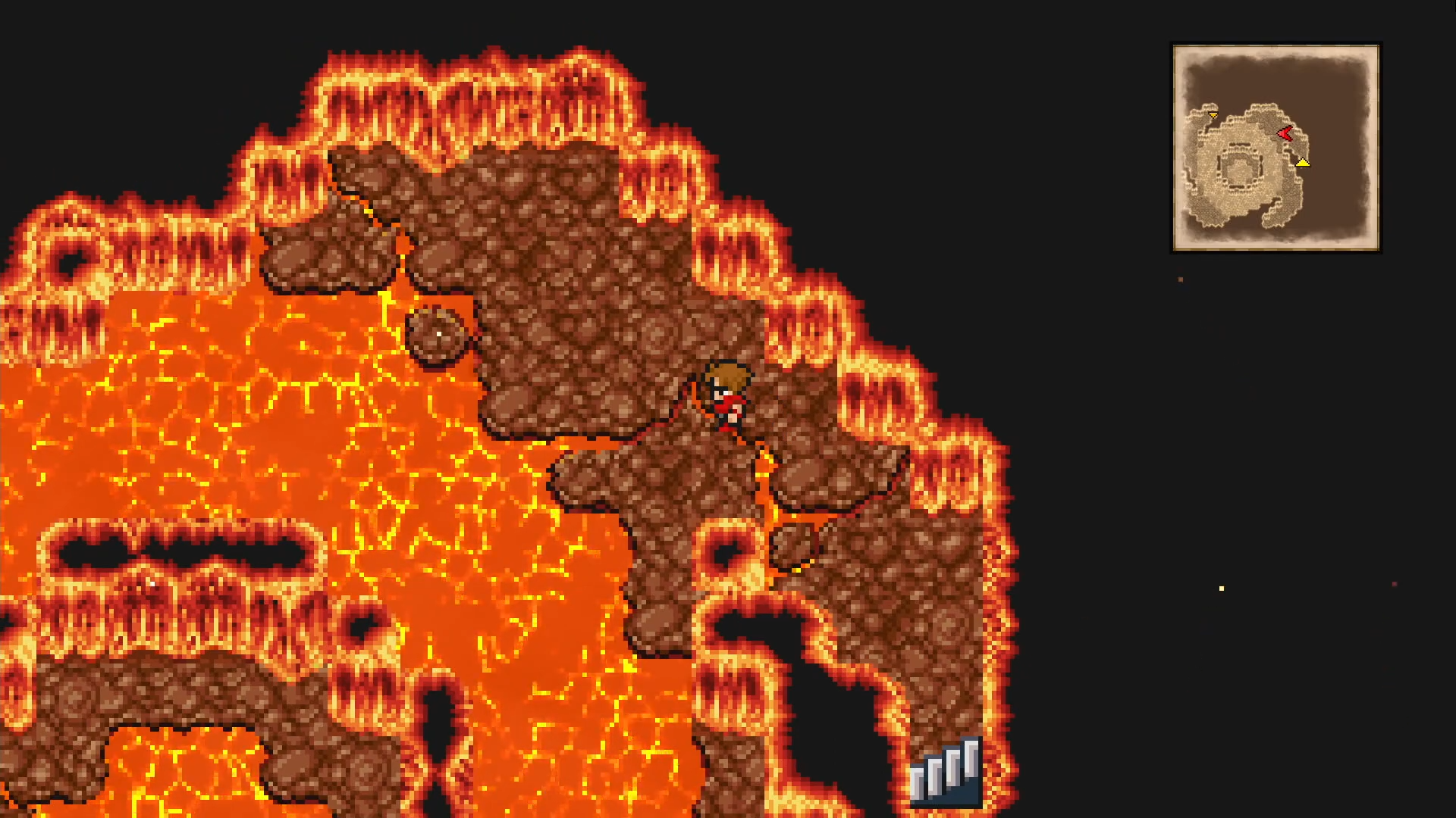 The fiery interior of Mount Gulg